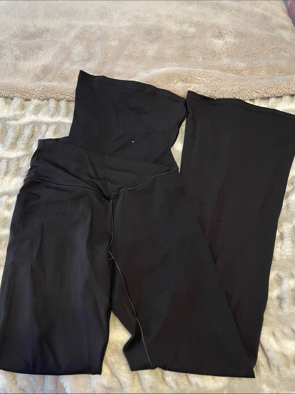 aerie Black Boot Cut & Flare Yoga Pants